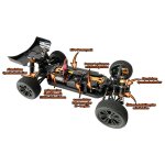 DF-Models 3165 SpeedRacer 5 Buggy - brushless RTR 2,4GHz - inkl. Akku / Lader