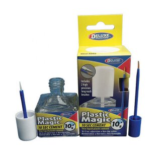 Krick 44119 Plastic Magic 10 Sek. Klebstoff mit Pinsel 40 ml DELUXE