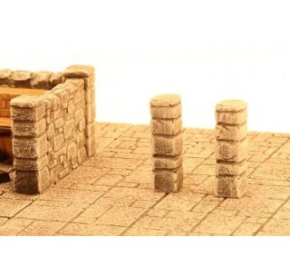 ZITERDES 6079357 Dunkelstadt Pfeiler, 4 Stk