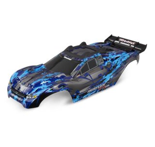 Traxxas 6717X Karo Rustler 4X4 VXL + Decals mit Karohalterung silber TRX6717X