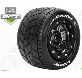 LOUISE LOUT3328SBC MFT MT-Maxx 2.8 Rocket 1/10 Soft Felge Black Chrome 17mm 1/2Z
