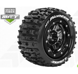 Louise LOUT3329SBC MFT MT-Maxx 2.8 Pioneer 1/10 Soft Felge Black Chrome 17mm 1/2Z