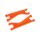 Traxxas 7829T Querlenker oben Heavy Duty (2) L/R V/H - orange