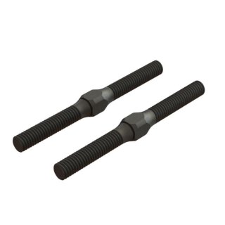 Arrma ARA330542 Steel Turnbuckle, M4 x 48mm, Black