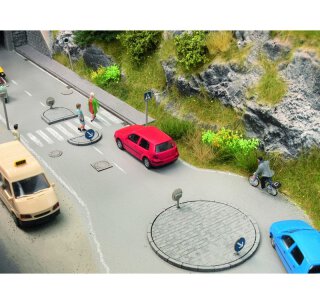 NOCH 14388 Verkehrsinsel-Set Spur H0