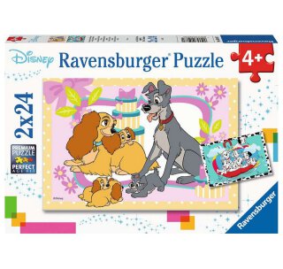 Ravensburger 05087 Puzzle Disneys liebste Welpen - Teileanzahl 24