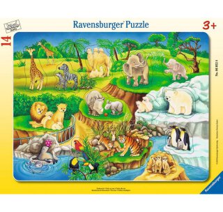 Ravensburger 06052 Puzzle Zoobesuch - Teileanzahl 14