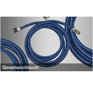 Harder&Steenbeck 125883 Gewebeschlauch Komplett 2m, Schnellkupplung NW2,7mm -G 1/4" IG