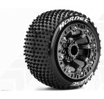LOUISE LR-T3172SBC ST Hornet 1-16 Truck Tire Set, Black Chrome 2.2 Wheels Hex 12mm