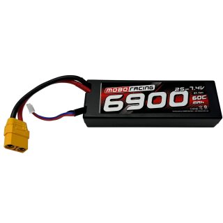 mobo-racing LiPo 2S 7,4V 6900mAh 60C XT90 Power Racing by Team Corally XT-90