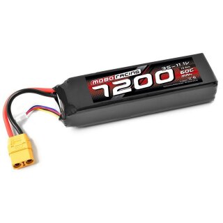 mobo-racing LiPo 3S 11,1V 7200mAh 60C Akku XT90 Semi-Soft Case Team Corally XT-90