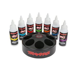 Traxxas 5038X Dämpfer-Öl Karussell mit Öl je 1x 20 30 40 50 60 70 & 80WT