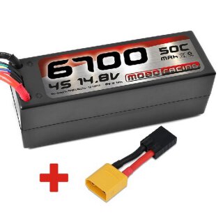 mobo-racing TRX-LiPo 4S 14,4V 6700mAh 50C Power Racing Akku Traxxas