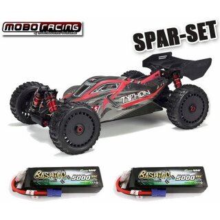 Arrma ARA8606V5 TYPHON 6S 4WD BLX 1/8 Buggy RTR Black - SPAR SET 1