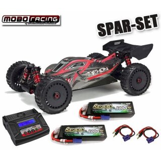 Arrma ARA8606V5 TYPHON 6S 4WD BLX 1/8 Buggy RTR Black - SPAR SET 3