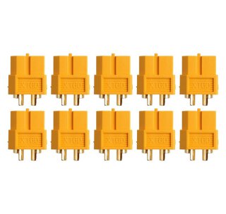 Amass AM-627-10F Goldkontakt - XT60 - 10X Buchse XT-60
