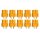 Amass AM-627-10F Goldkontakt - XT60 - 10X Buchse XT-60