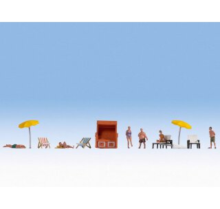 NOCH 16205 Figuren-Themenwelt „Beim Baden“ Spur H0