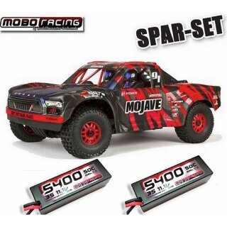 Arrma ARA7604V2T2 MOJAVE 6S V2 4WD BLX Desert Truck RTR Red/Black - 6S SPAR SET