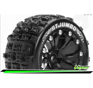 LOUISE 3210SBH ST-JUMBO StadiumTruck Tire Set Mounted 2.8 Wheels 1/2-Offset 12mm
