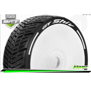 LOUISE 3284SW RC MFT T-SHIV 1-8 Buggy Tire Set Mounted Soft Wheels - 17mm
