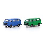 Minis 4330 2tlg. Set VW T3 Bus blau + grün 1:160