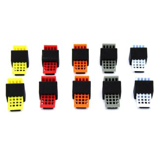 mobo-racing LKW Hemmschuhe/Unterlegkeile 1:14 mit schwarzem Halter 2 Stück