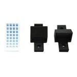 mobo-racing LKW Hemmschuhe/Unterlegkeile 1:14 mit schwarzem Halter 2 Stück