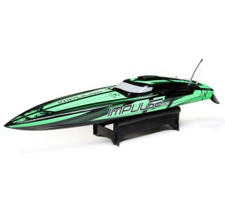 Proboat  PRB08037T1 Impulse 32" Brushless Deep-V RTR with Smart, Black/Green