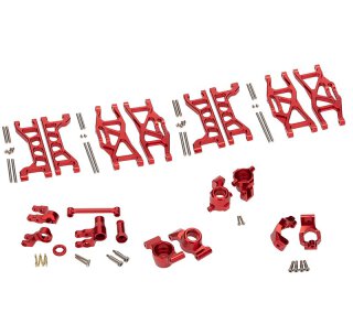 Integy Alloy Conversion Hop-Up Kit for Traxxas 1/10 Maxx 4S C30346RED