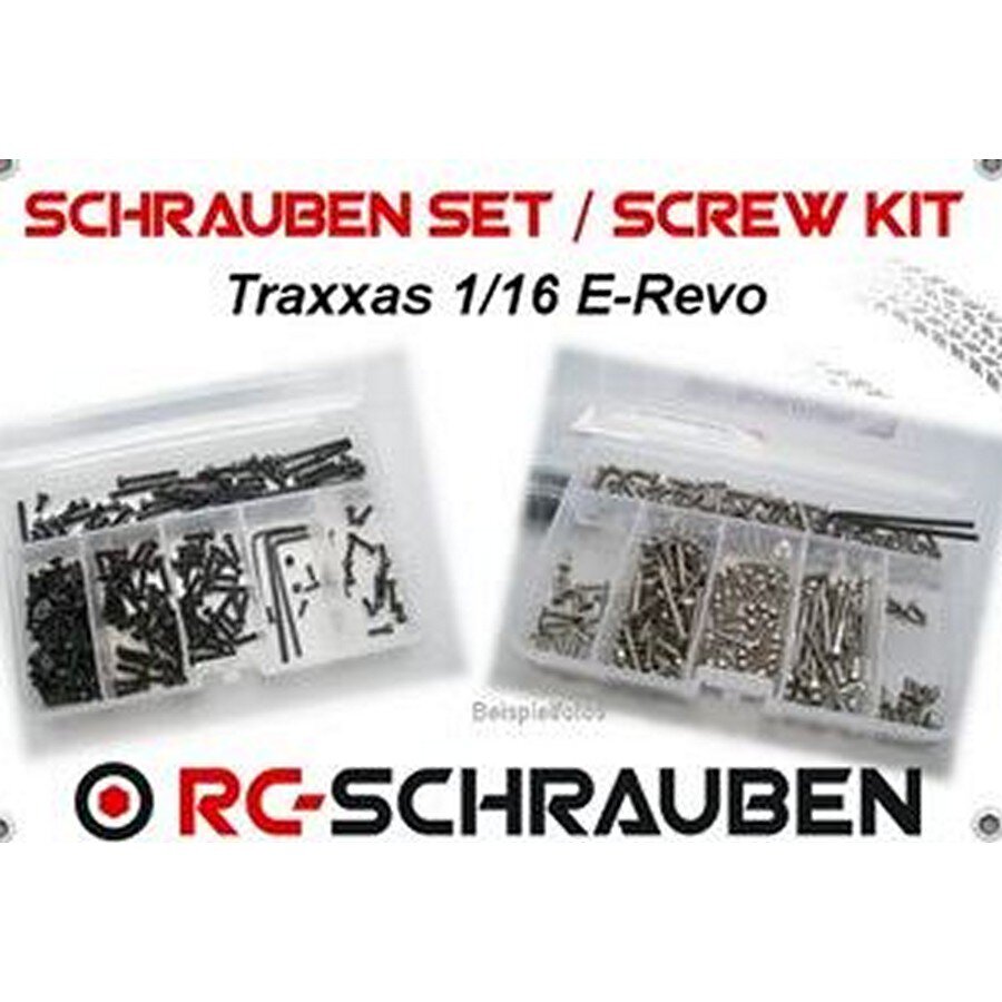 Schrauben-Set für Traxxas 1/16 E-Revo Edelstahl 