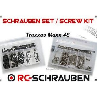 mobo-racing Edelstahl-Schrauben-Set für den Traxxas 89086-4 Wide-Maxx