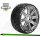 LOUISE LOUT3285SBC MFT - GT-TARMAC - 1-8 Buggy Tire Set Soft - Black Chrome 17mm