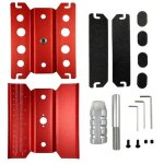 mobo-racing Car-Stand höhenverstellbar 360°drehbar Arbeitsständer 1/8 1/10 rot