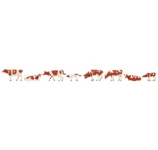 Faller 151903 Kühe, braun gefleckt Spur H0