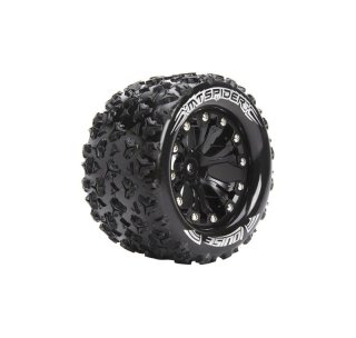 LOUISE 3203SBM MT-Spider Soft Felge Schwarz 1/2 Offset 14mm Monster Truck 2.8