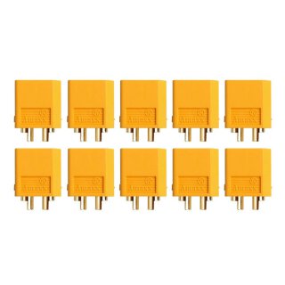 Amass AM-627-10M Goldkontakt - XT60 - 10X Stecker XT-60