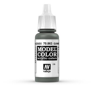 Vallejo 70863 Metallgrau, Metallic, 17 ml