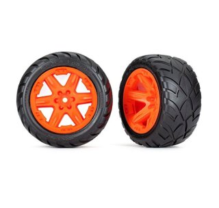 Traxxas 6775A Reifen auf Felge 2.8 RXT orange / Anaconda 4WD v/h 2wd