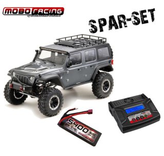 Sparset Absima 13003 1:8 EP Crawler CR1.8 "Yucatan" DUNKELGRAU RTR