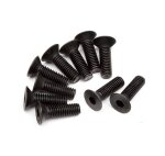 HPI HZ083 Flat Head Screw M3x10mm (Hex Socket/10St)