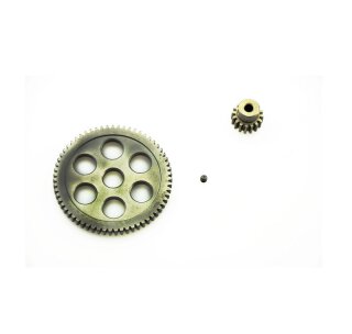 Amewi 002-TS233 Hauptzahnrad & Motorritzel Stahl 63 Zähne/ 16 Zähne