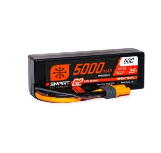 Spektrum SPMX53S50H5 3S 11,1V 5000mAh 50C Smart G2 LiPo-Akku Hardcase IC5 EC5