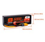 Spektrum SPMX53S50H5 3S 11,1V 5000mAh 50C Smart G2 LiPo-Akku Hardcase IC5 EC5