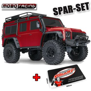 Traxxas 82256-4 TRX-4 Land Rover Defender Crawler 1:10 2,4GHz TRX4 -rot + Schraubermatte