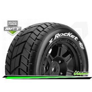 LOUISE LOUT3295BM X-ROCKET KRATON 8S Serie Reifensatz Montiert Schwarz 24mm