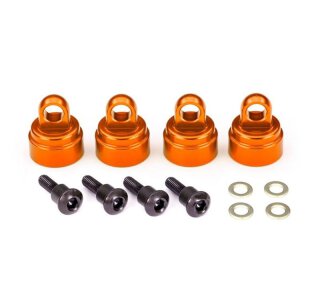 Traxxas 3767T Alu Shock caps Stoßdämpfer Kappen orange