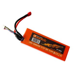 DF-Models 1866 Lipo-Akku 3S 11,1V 4500mAh 45C T-Plug Deans
