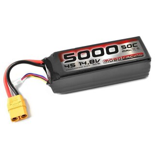 mobo-racing LiPo 4S 14,8V 5000mAh 50C Akku XT90 Semi-Soft Case Team Corally XT-90