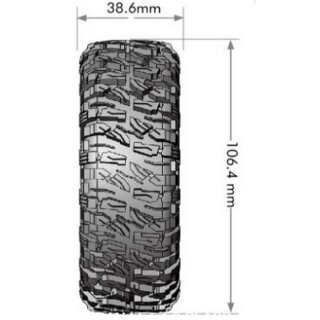LOUISE 1.9 CLASS 1 SUPERSOFT nur Reifen mit Einlage 12mm CRAWLER